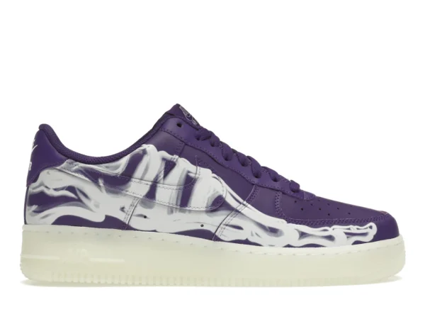 Nike Air Force 1 Low '07 QS Purple Skeleton Halloween (2021) - photo 1- Jersey4u