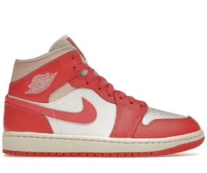 Jordan 1 Mid Strawberries and Cream (Women's) - photo 1- Jersey4u