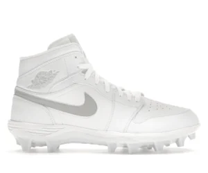 Jordan 1 Mid TD Cleat White Grey Fog - photo 1- Jersey4u