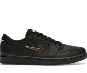 Jordan 1 Low Method of Make Black Metallic Gold (Women's) - photo 1- Jersey4u