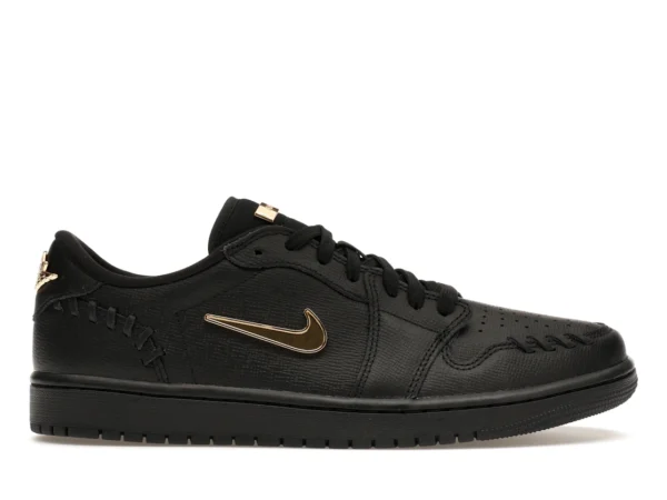 Jordan 1 Low Method of Make Black Metallic Gold (Women's) - photo 1- Jersey4u