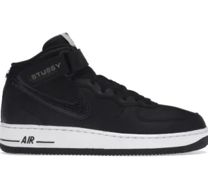 Nike Air Force 1 Mid Stussy Black White - photo 1- Jersey4u