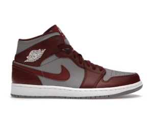 Jordan 1 Mid Cherrywood Red - photo 1- Jersey4u