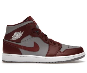 Jordan 1 Mid Cherrywood Red - photo 1- Jersey4u