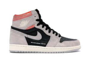 Jordan 1 Retro High Neutral Grey Hyper Crimson - photo 1- Jersey4u