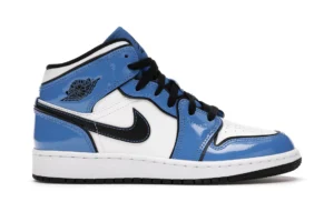 Jordan 1 Mid Signal Blue (GS) - photo 1- Jersey4u