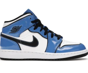 Jordan 1 Mid Signal Blue (GS) - photo 1- Jersey4u