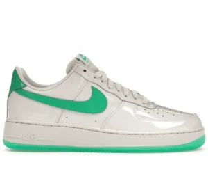 Nike Air Force 1 Low '07 Patent Platinum Tint Stadium Green - photo 1- Jersey4u