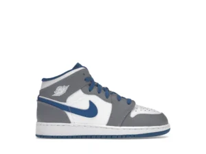 Jordan 1 Mid True Blue Cement (GS) - photo 1- Jersey4u