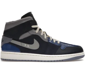 Jordan 1 Mid SE Craft Obsidian French Blue Ashen Slate White - photo 1- Jersey4u