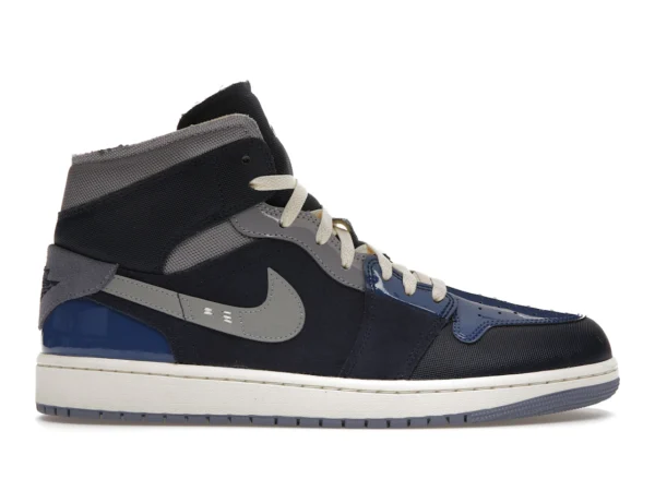 Jordan 1 Mid SE Craft Obsidian French Blue Ashen Slate White - photo 1- Jersey4u