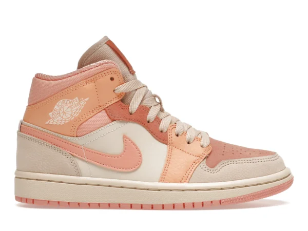 Jordan 1 Mid Apricot Orange (Women's) - photo 1- Jersey4u