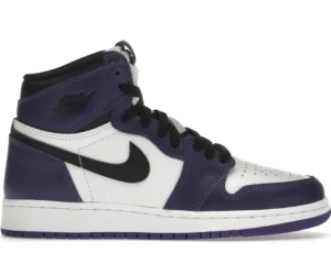 Jordan 1 Retro High Court Purple White (GS) - photo 1- Jersey4u