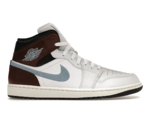 Jordan 1 Mid SE Brown Blue Grey - photo 1- Jersey4u