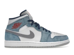 Jordan 1 Mid French Blue Fire Red - photo 1- Jersey4u