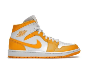 Jordan 1 Mid White University Gold (Women's) - photo 1- Jersey4u