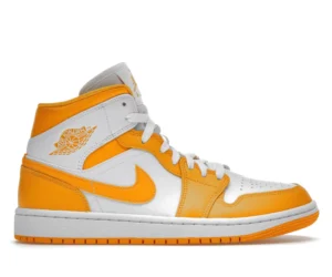 Jordan 1 Mid White University Gold (Women's) - photo 1- Jersey4u