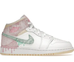 Jordan 1 Mid Paint Drip (GS) - photo 1- Jersey4u