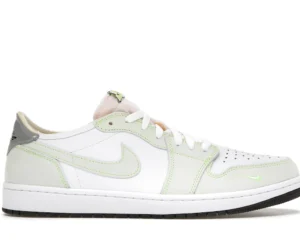 Jordan 1 Retro Low White Ghost Green Black - photo 1- Jersey4u