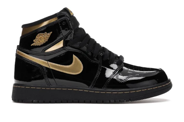 Jordan 1 Retro High Black Metallic Gold (2020) (GS) - photo 1- Jersey4u