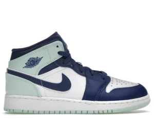 Jordan 1 Mid Mystic Navy Mint Foam (GS) - photo 1- Jersey4u