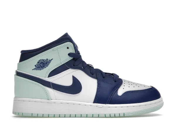 Jordan 1 Mid Mystic Navy Mint Foam (GS) - photo 1- Jersey4u