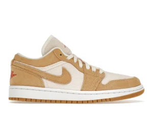 Jordan 1 Low SE Twine Orange Quartz Corduroy (Women's) - photo 1- Jersey4u