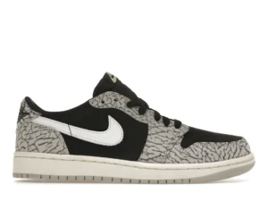 Jordan 1 Retro Low OG Black Cement (Women's) - photo 1- Jersey4u