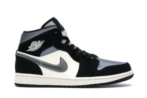 Jordan 1 Mid Satin Grey Toe - photo 1- Jersey4u