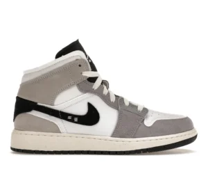 Jordan 1 Mid SE Craft White Cement Grey Black (GS) - photo 1- Jersey4u