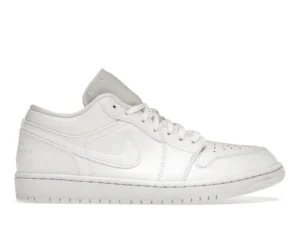 Jordan 1 Low Triple White Tumbled Leather - photo 1- Jersey4u