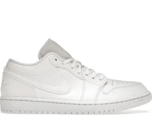 Jordan 1 Low Triple White Tumbled Leather - photo 1- Jersey4u