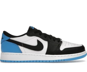 Jordan 1 Retro Low OG Black Dark Powder Blue (GS) - photo 1- Jersey4u