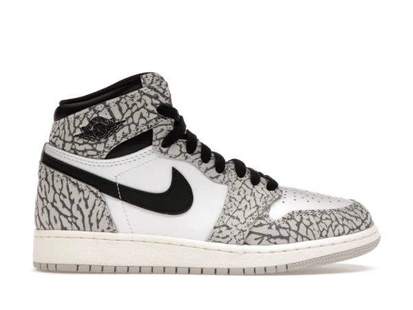 Jordan 1 Retro High OG White Cement (GS) - photo 1- Jersey4u