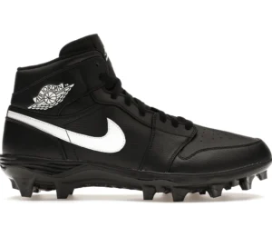 Jordan 1 Mid TD Cleat Black White - photo 1- Jersey4u