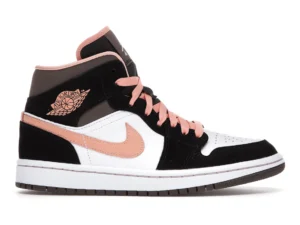 Jordan 1 Mid Peach Mocha (Women's) - photo 1- Jersey4u