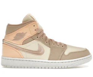 Jordan 1 Mid SE Canvas Khaki (Women's) - photo 1- Jersey4u