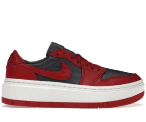 Jordan 1 Elevate Low Dark Grey Varsity Red (Women's) - photo 1- Jersey4u