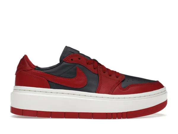 Jordan 1 Elevate Low Dark Grey Varsity Red (Women's) - photo 1- Jersey4u