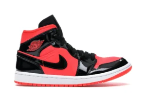 Jordan 1 Mid Hot Punch Black (Women's) - photo 1- Jersey4u