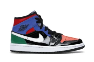 Jordan 1 Mid Multi Patent (Women's) - photo 1- Jersey4u