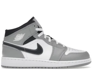 Jordan 1 Mid Light Smoke Grey (GS) - photo 1- Jersey4u