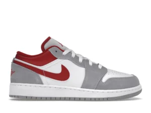 Jordan 1 Low SE Smoke Grey Gym Red (GS) - photo 1- Jersey4u