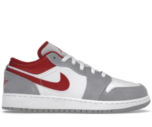 Jordan 1 Low SE Smoke Grey Gym Red (GS) - photo 1- Jersey4u