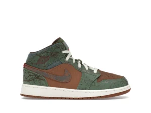 Jordan 1 Mid Treeline (GS) - photo 1- Jersey4u