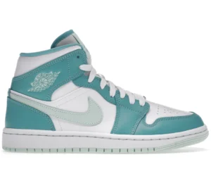 Jordan 1 Mid Washed Teal (Women's) - photo 1- Jersey4u