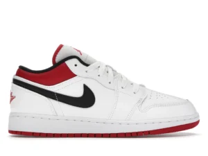 Jordan 1 Low White Gym Red (GS) - photo 1- Jersey4u