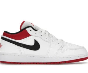 Jordan 1 Low White Gym Red (GS) - photo 1- Jersey4u