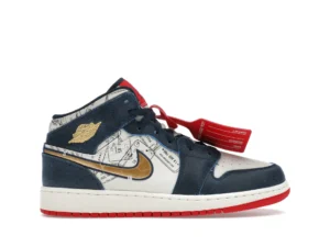 Jordan 1 Mid SE Take Flight Gold Swoosh (GS) - photo 1- Jersey4u