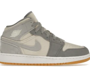 Jordan 1 Mid SE Coconut Milk Particle Grey (GS) - photo 1- Jersey4u